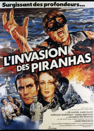 affiche du film INVASION DES PIRANHAS (L')