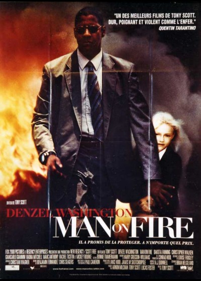 MAN ON FIRE movie poster