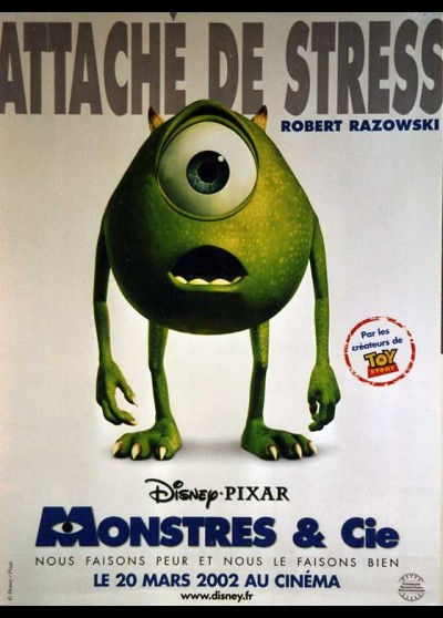 MONSTERS INC movie poster