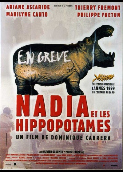 affiche du film NADIA ET LES HIPPOPOTAMES