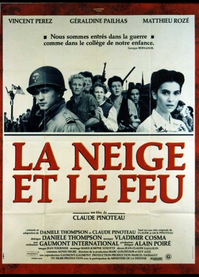 affiche du film NEIGE ET LE FEU (LA)