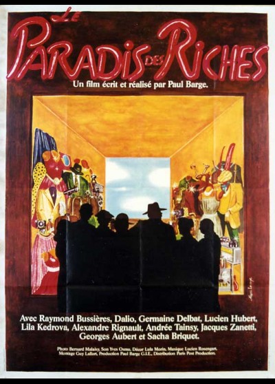 affiche du film PARADIS DES RICHES (LE)