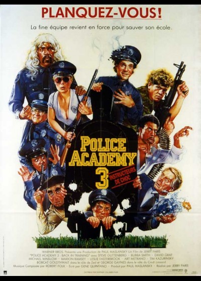 POLICE ACADEMY 3 BACK IN TRAINING movie poster