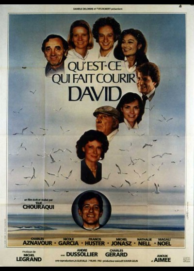 affiche du film QU'EST CE QUI FAIT COURIR DAVID