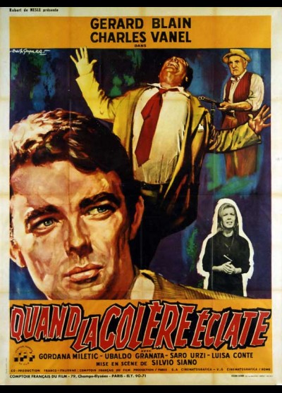 affiche du film QUAND LA COLERE ECLATE