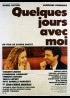 affiche du film QUELQUES JOURS AVEC MOI