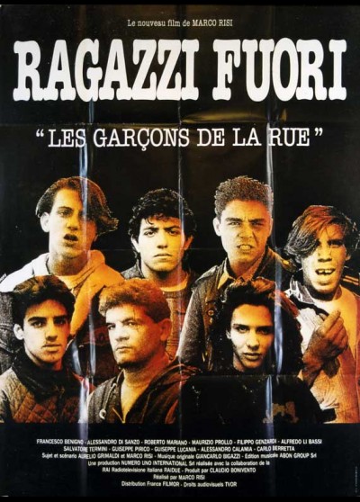 affiche du film RAGAZZI FUORI LES GARCONS DE LA RUE