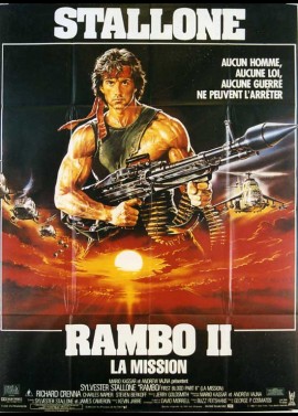 affiche du film RAMBO 2 LA MISSION