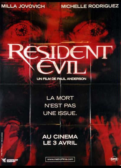 RESIDENT EVIL movie poster