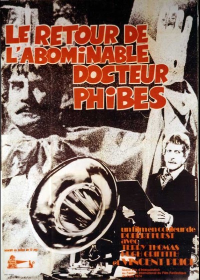 affiche du film RETOUR DE L'ABOMINABLE DOCTEUR PHIBES (LE)