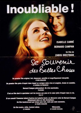 SE SOUVENIR DES BELLES CHOSES movie poster