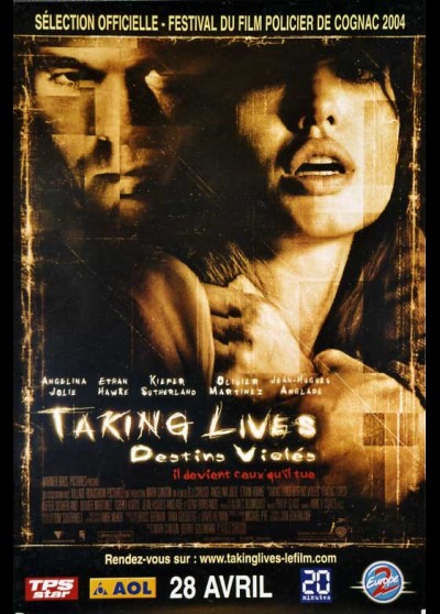 affiche du film TAKING LIVES DESTINS VIOLES