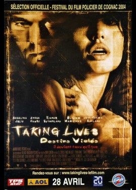 affiche du film TAKING LIVES DESTINS VIOLES